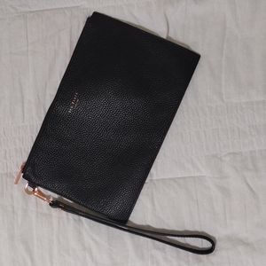 Ted Baker Wristlet in Black and Rose Gold